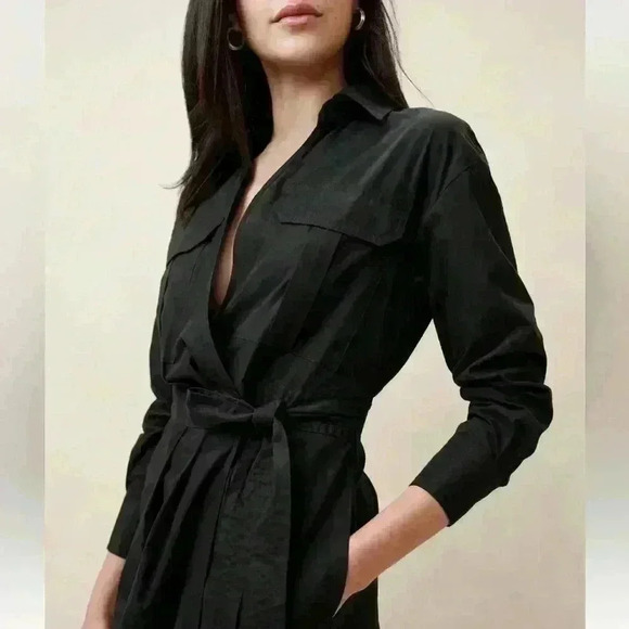 Banana Republic POPLIN MIDI SHIRTDRESS - Picture 3 of 4